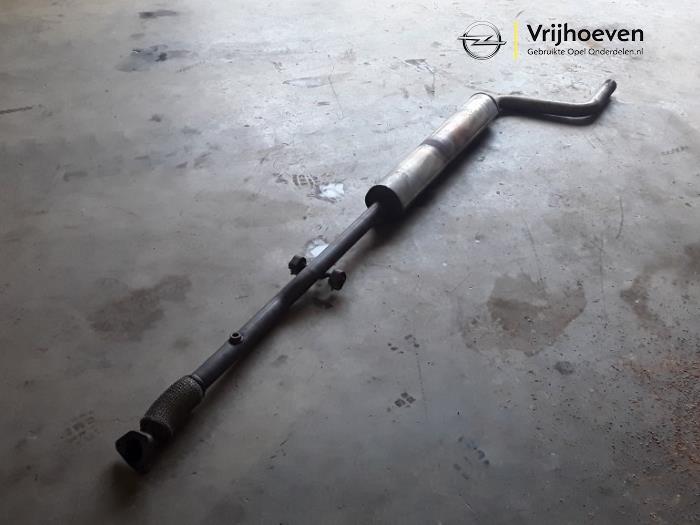 Exhaust middle silencer from a Opel Meriva 1.4 Turbo 16V ecoFLEX 2013