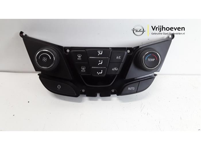 Heater control panel from a Opel Insignia 2.0 CDTI 16V 140 ecoFLEX 2014