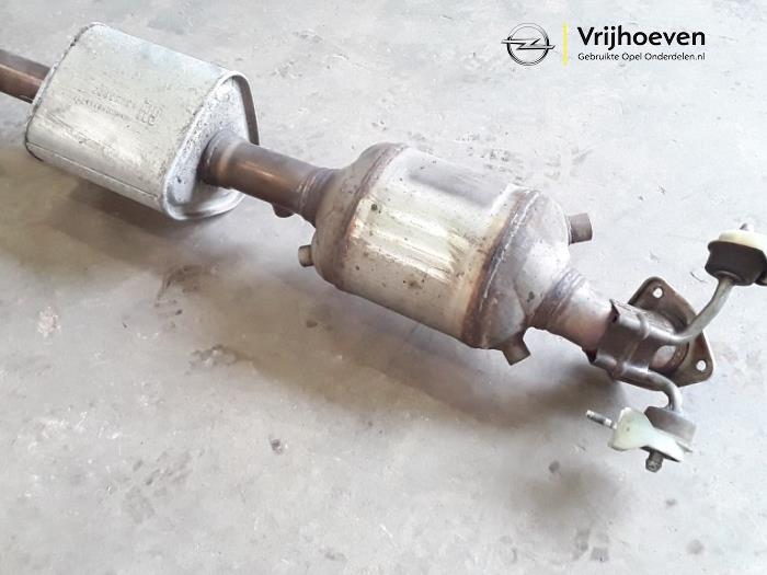 Exhaust (complete) from a Opel Astra K 1.0 SIDI Turbo 12V 2019