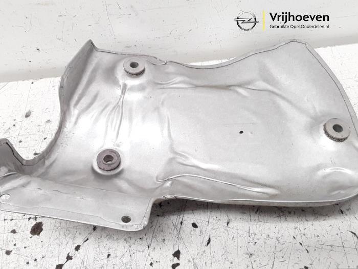 Exhaust heat shield from a Opel Astra K 1.4 Turbo 16V 2017