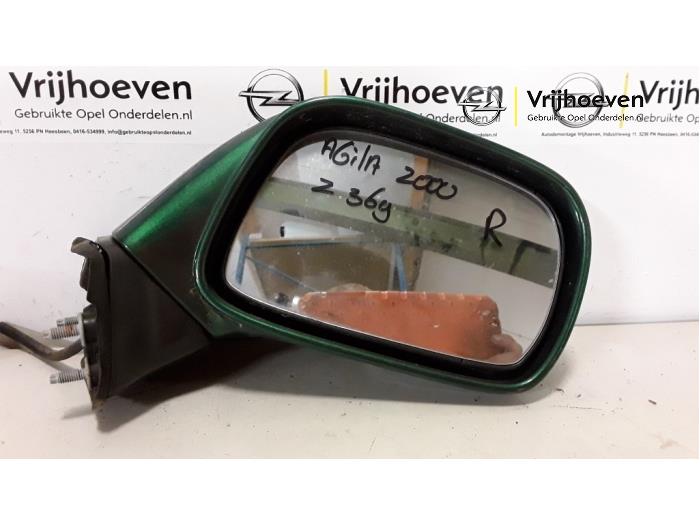 Wing mirror, right from a Opel Agila (A) 1.0 12V 2000