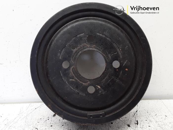 Rear brake drum from a Opel Astra 2002
