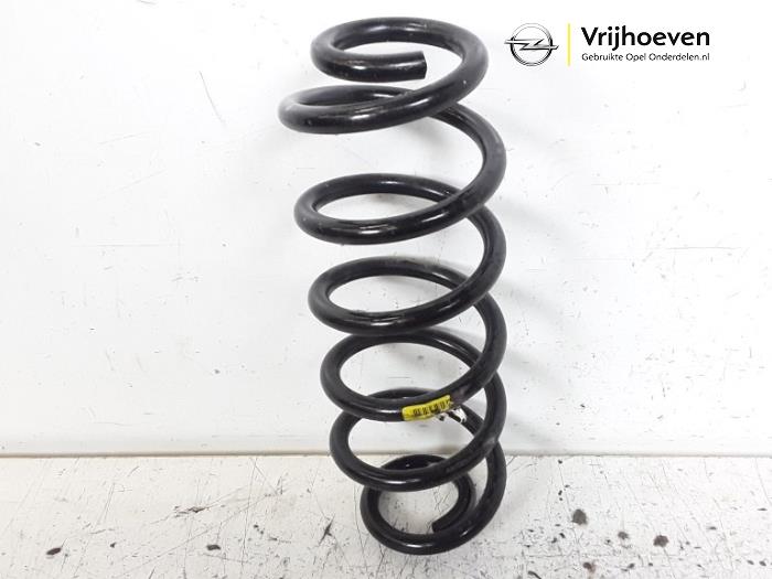 Rear coil spring from a Opel Astra K Sports Tourer 1.4 Turbo 16V 2019
