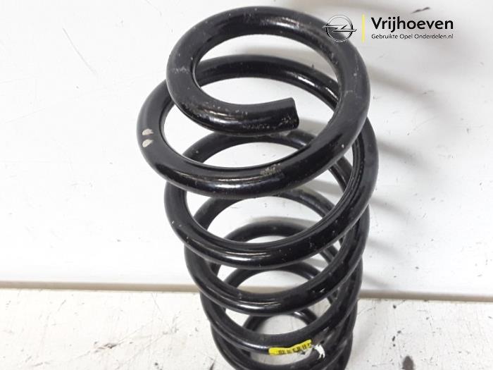 Rear coil spring from a Opel Astra K Sports Tourer 1.4 Turbo 16V 2019