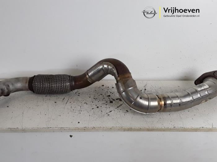 Exhaust front section from a Opel Astra K 1.4 Turbo 16V 2017