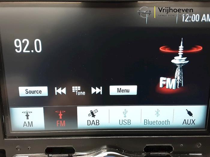 Módulo de radio de un Opel Zafira Tourer (P12) 1.4 Turbo 16V EcoFLEX 2017