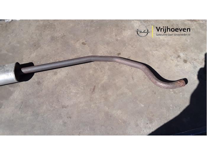 Exhaust middle silencer from a Opel Corsa D 1.4 16V Twinport 2013