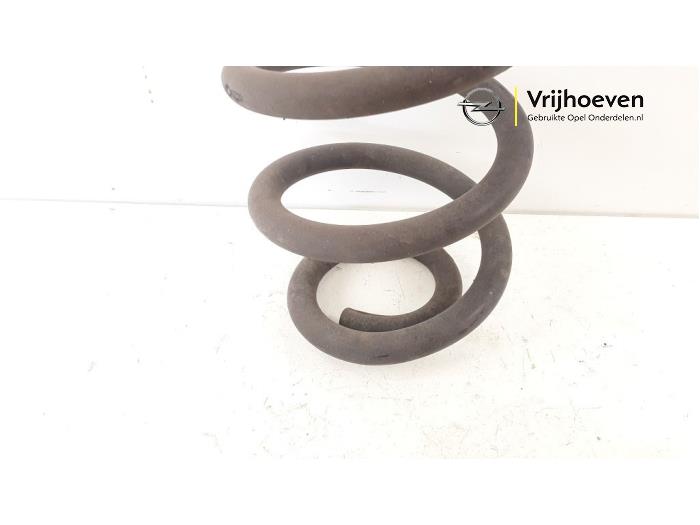 Rear coil spring from a Opel Astra K 1.4 Turbo 16V 2016