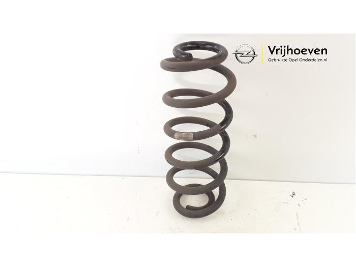 Rear coil spring from a Opel Astra K 1.4 Turbo 16V 2016