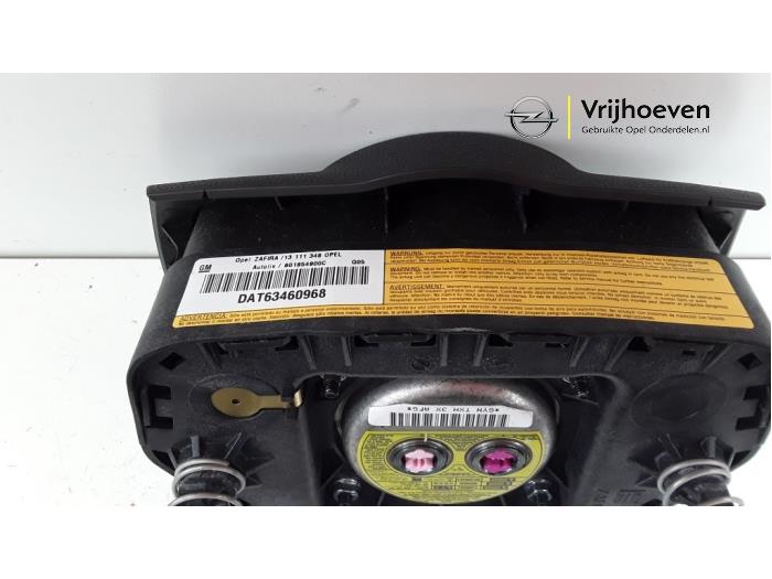 Left airbag (steering wheel) from a Opel Zafira (M75) 2.2 16V Direct Ecotec 2007