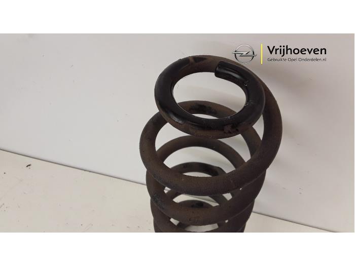 Rear coil spring from a Opel Astra K Sports Tourer 1.0 Turbo 12V 2017