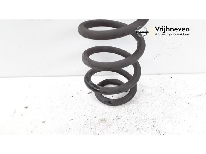 Rear coil spring from a Opel Astra K Sports Tourer 1.4 Turbo 16V 2017
