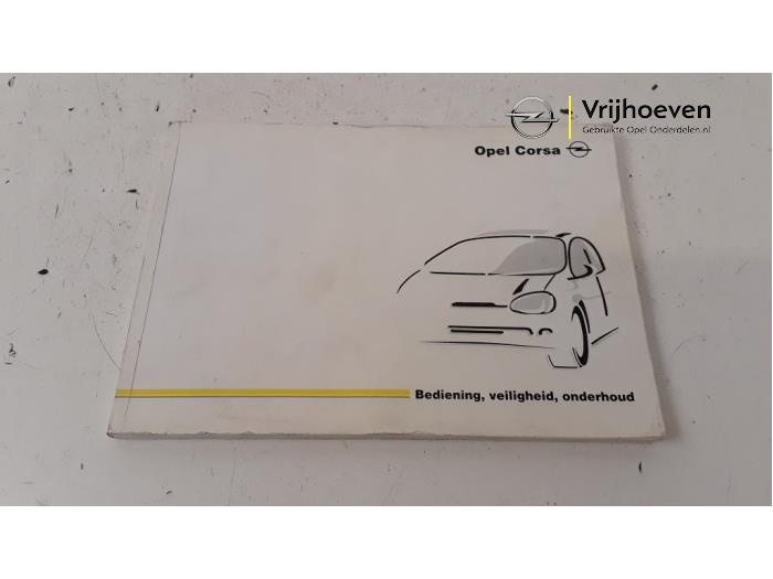 Instruction Booklet from a Opel Corsa B (73/78/79) 1.2i 16V 1999