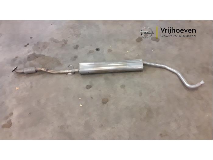 Exhaust middle silencer from a Opel Adam 1.2 16V 2019