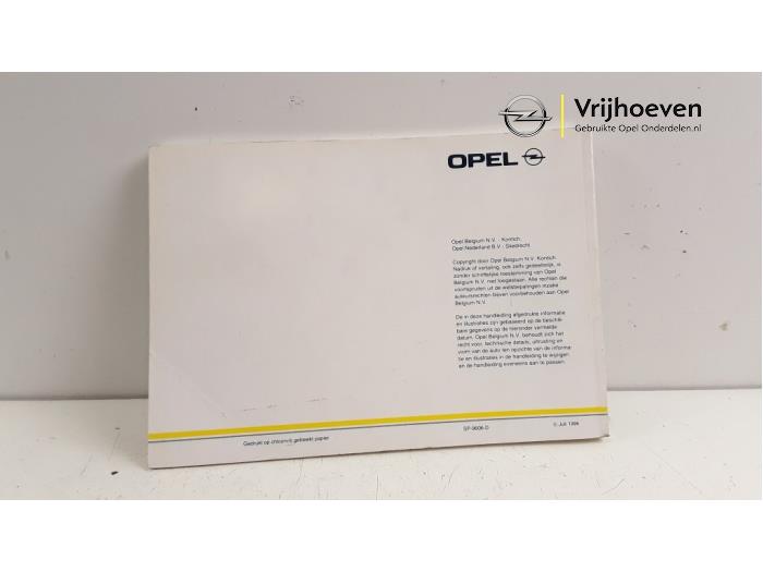 Betriebsanleitung van een Opel Vectra 1996