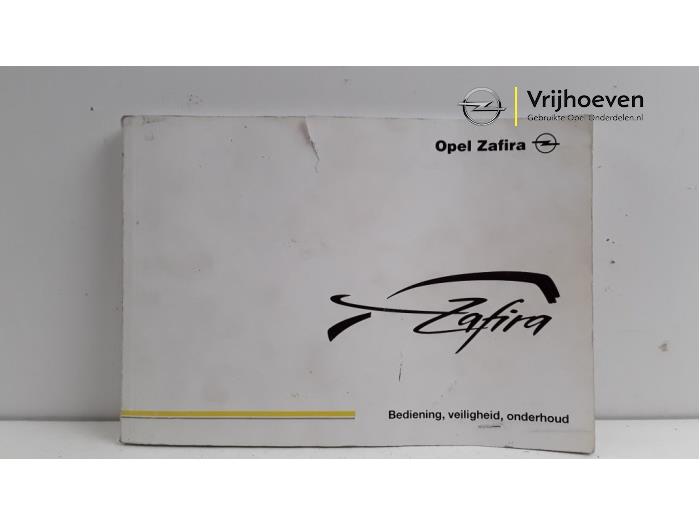 Betriebsanleitung van een Opel Zafira 2001