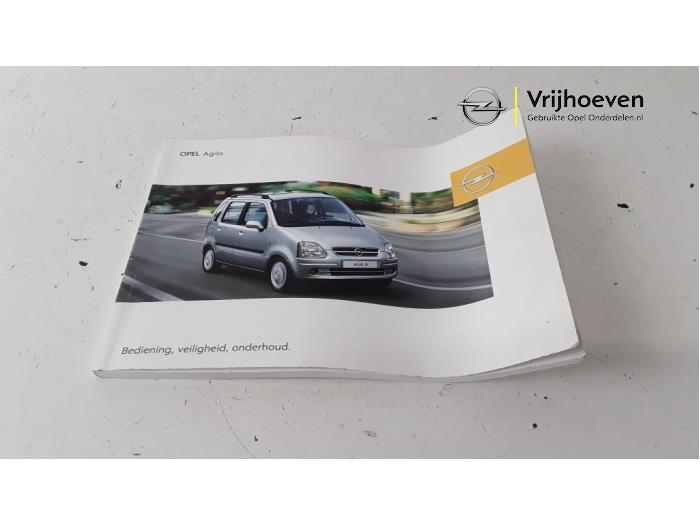 Livret d'instructions d'un Opel Agila (A)  2003