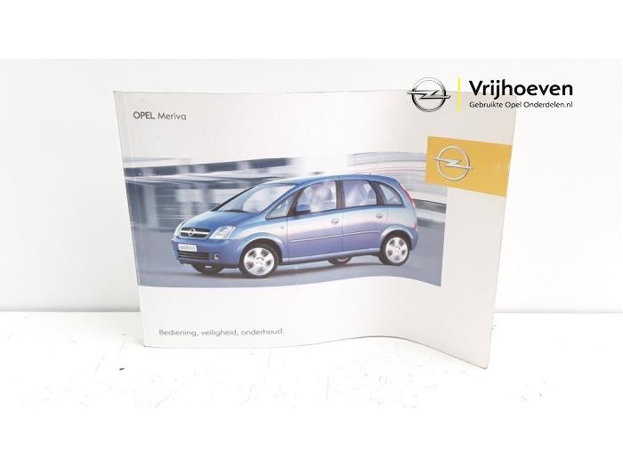 Instruction Booklet from a Opel Meriva  2003