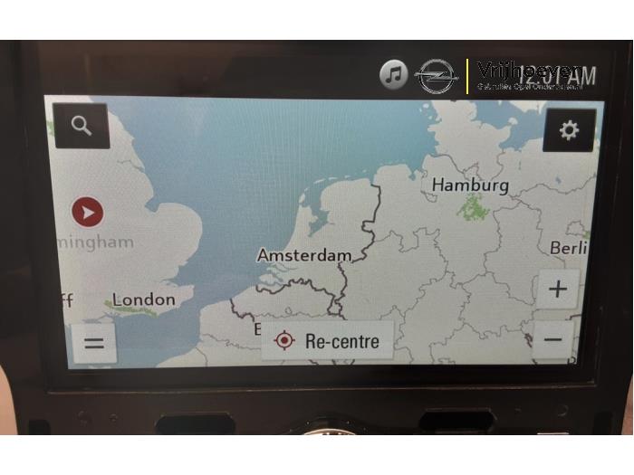 Navigation system from a Opel Corsa E 1.0 SIDI Turbo 12V 2019