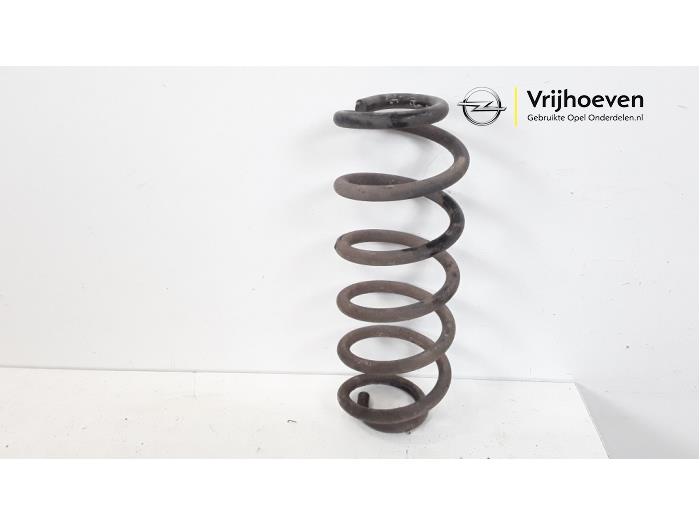 Rear coil spring from a Opel Astra K Sports Tourer 1.0 Turbo 12V 2018