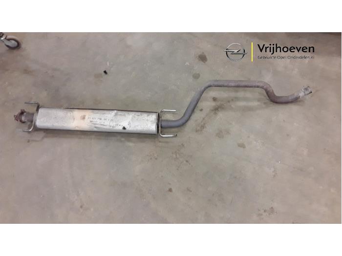 Exhaust middle silencer from a Opel Zafira (F75) 1.8 16V 2000