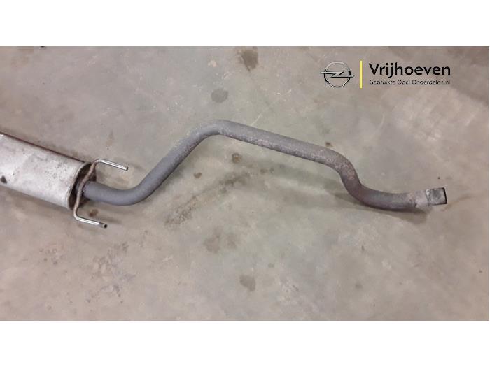 Exhaust middle silencer from a Opel Zafira (F75) 1.8 16V 2000