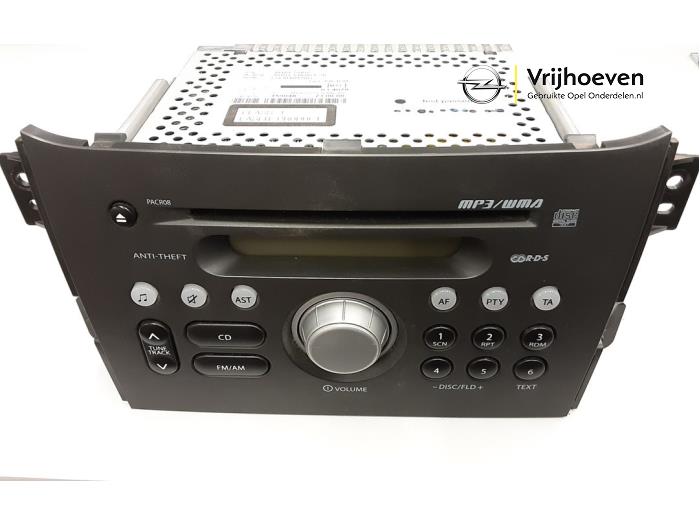 Reproductor de CD y radio de un Opel Agila (B) 1.3 CDTi 16V Ecotec 2008