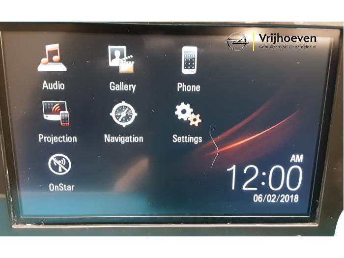 Radio from a Opel Zafira Tourer (P12) 1.4 Turbo 16V EcoFLEX 2018