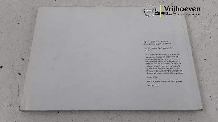 Instrukcja z Opel Zafira (F75) 1.6 16V 2000