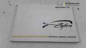 Used Instruction Booklet Opel Zafira (F75) 1.8 16V Price € 10,00 Margin scheme offered by Autodemontage Vrijhoeven B.V.