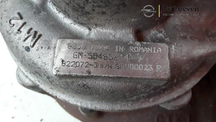 Turbo Opel Zafira Tourer 2.0 CDTI 16V 170 Ecotec - 55485614 B20DTH Honywell