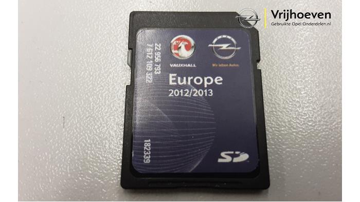SD navigation card from a Opel Astra 2012