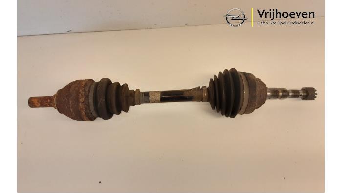 Front drive shaft, left from a Opel Zafira (F75) 1.6 16V 2001