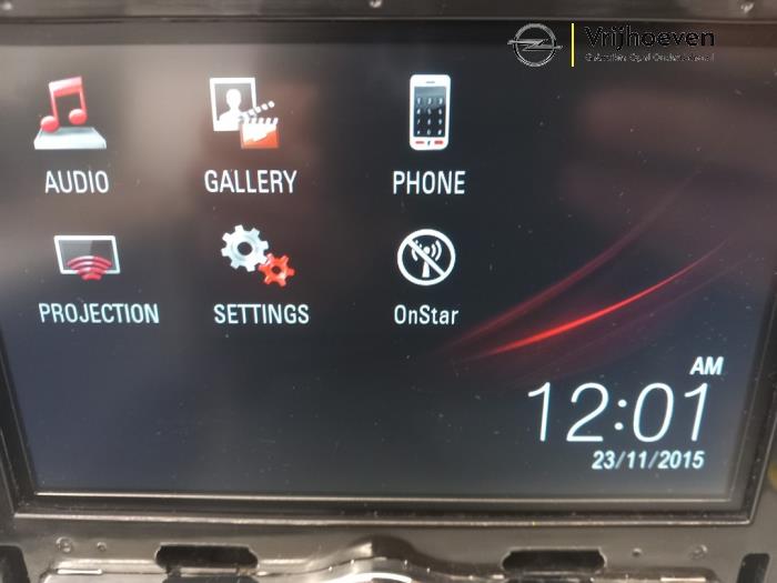 Module radio d'un Opel Corsa E 1.4 16V 2016