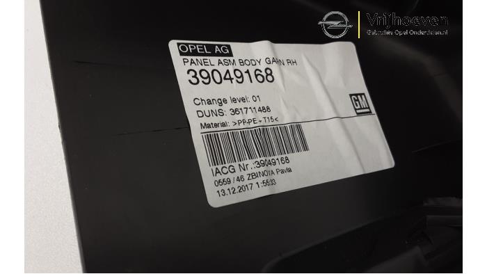 Obudowa slupka prawy tyl z Opel Astra K 1.0 SIDI Turbo 12V 2016