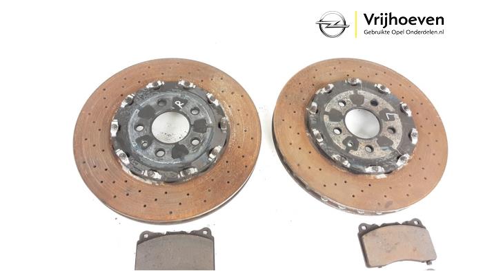 Brembo brake discs + front + rear pads suitable for Opel Astra J OPC GTC
