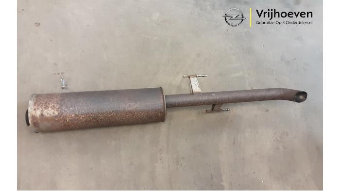 Exhaust rear silencer from a Opel Movano 2.3 CDTi 16V FWD 2015