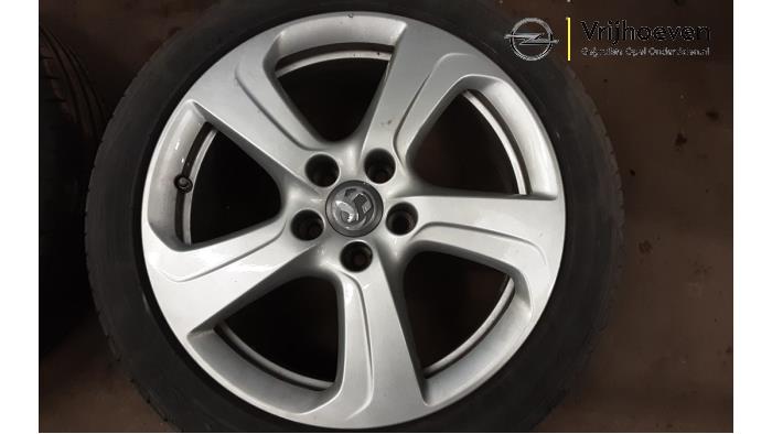 Set of wheels + tyres from a Opel Corsa E 1.6 OPC Turbo 16V 2016