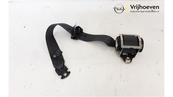 Rear seatbelt, left from a Opel Corsa E 1.6 OPC Turbo 16V 2015