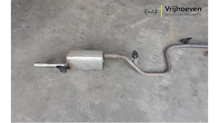 Exhaust central + rear silencer from a Opel Corsa F (UB/UH/UP) 1.2 12V 75 2020
