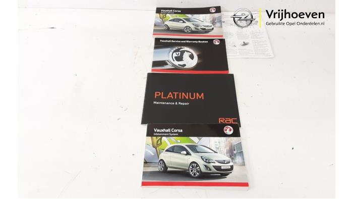 Instruction Booklet from a Opel Corsa D 1.6i OPC 16V Turbo Ecotec 2013