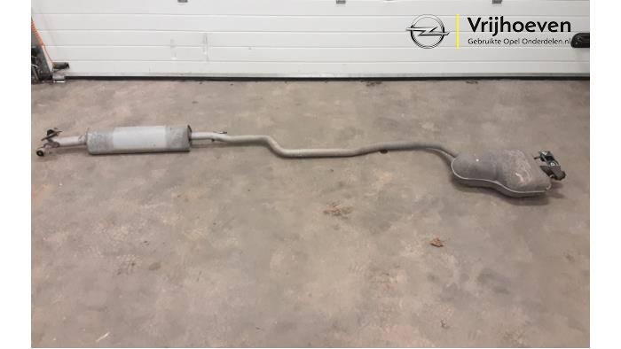 Exhaust central + rear silencer from a Opel Astra K Sports Tourer 1.4 Turbo 16V 2017