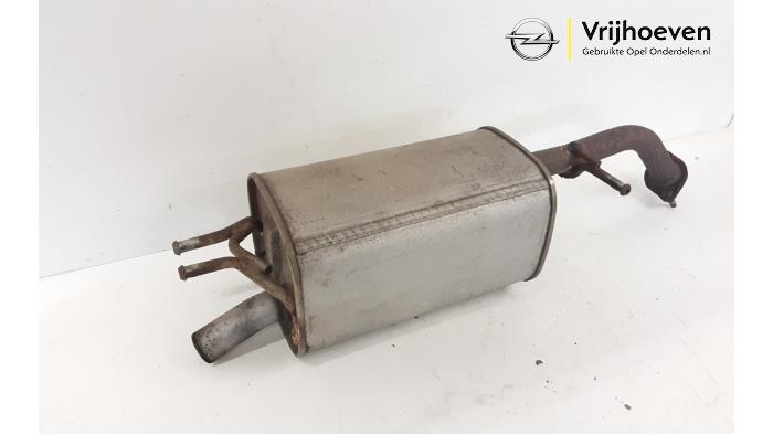 Exhaust rear silencer from a Opel Karl 1.0 12V 2016