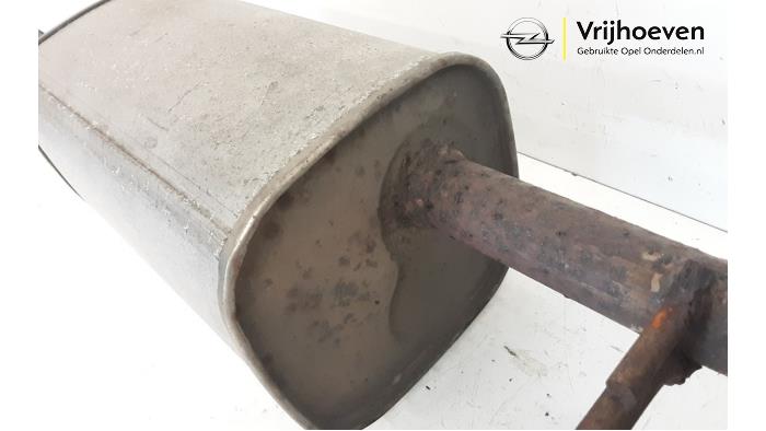 Exhaust rear silencer from a Opel Karl 1.0 12V 2016