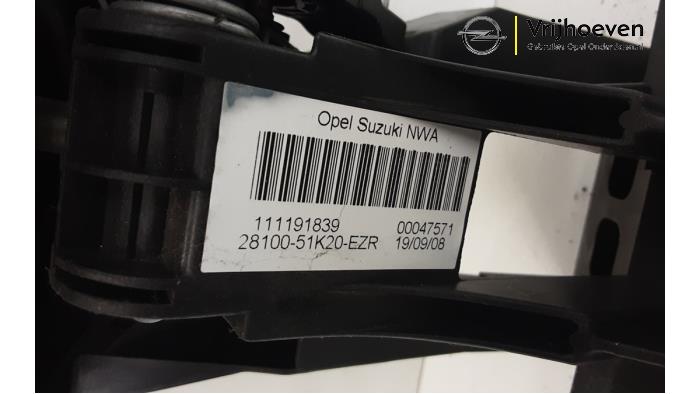 Gear stick from a Opel Agila (B) 1.2 16V 2008
