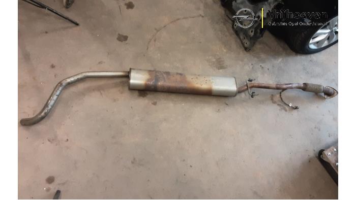 Exhaust middle silencer from a Opel Adam 1.4 16V 2018