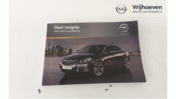 Używane Instrukcja Opel Insignia Sports Tourer 2.0 CDTI 16V 160 Ecotec Cena € 10,00 Procedura marży oferowane przez Autodemontage Vrijhoeven B.V.