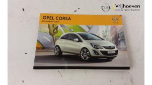 Used Instruction Booklet Opel Corsa D 1.3 CDTi 16V ecoFLEX Price € 20,00 Margin scheme offered by Autodemontage Vrijhoeven B.V.