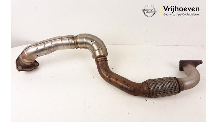 Exhaust front section from a Opel Astra K Sports Tourer 1.6 CDTI 136 16V 2017