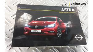 Used Instruction Booklet Opel Astra K Sports Tourer 1.0 Turbo 12V Price € 20,06 Inclusive VAT offered by Autodemontage Vrijhoeven B.V.